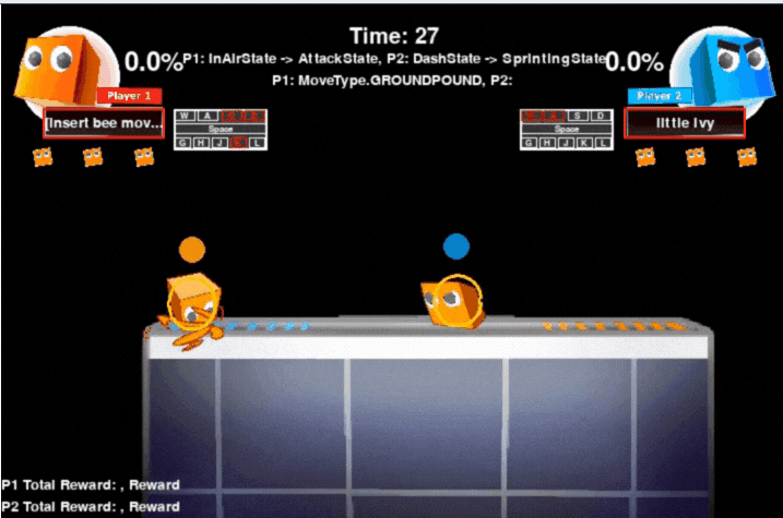 Reinforcement Learning Agent 2D Fighting Game preview